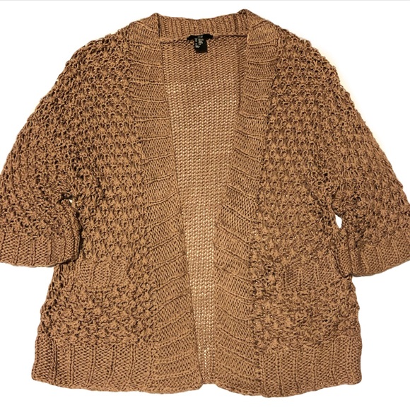 H&M Sweaters - H&M Tan Slouch Knitted Cardigan NWOT